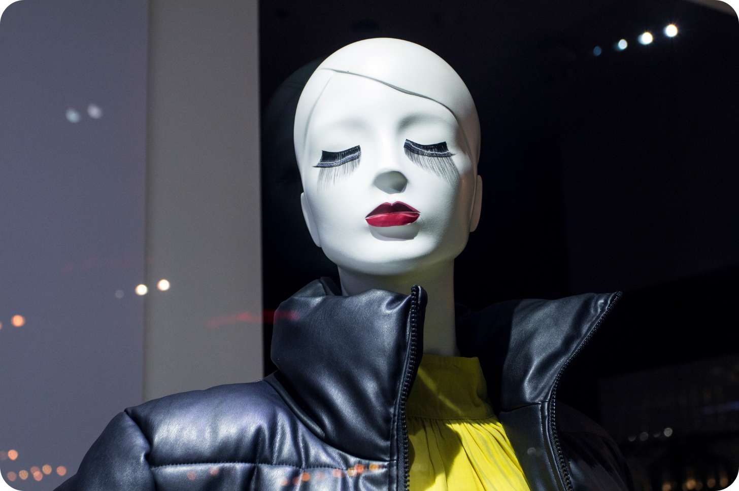 Hero image of a city skyline at night